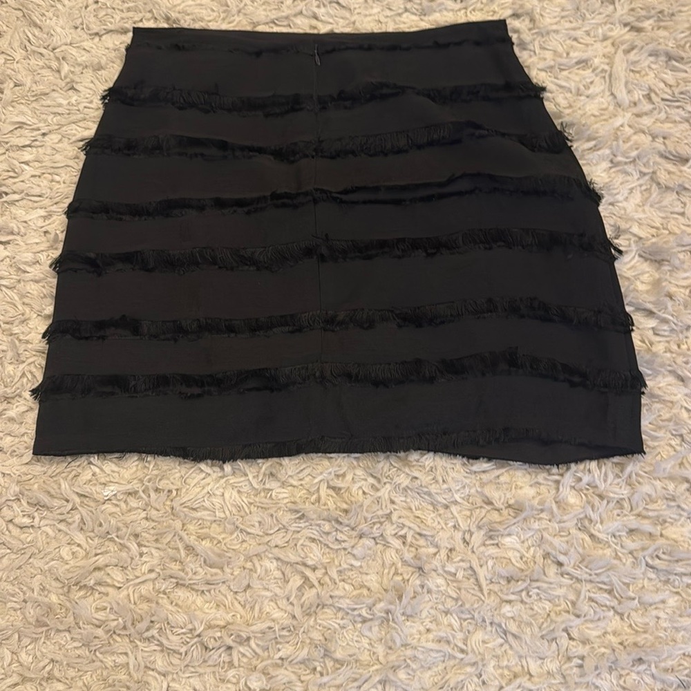 Fringe mini skirt